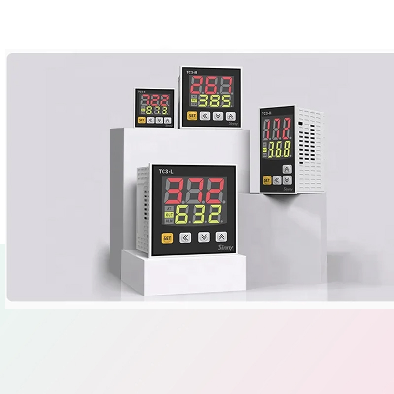Controlador de temperatura programável PID de exibição dupla de 3 dígitos